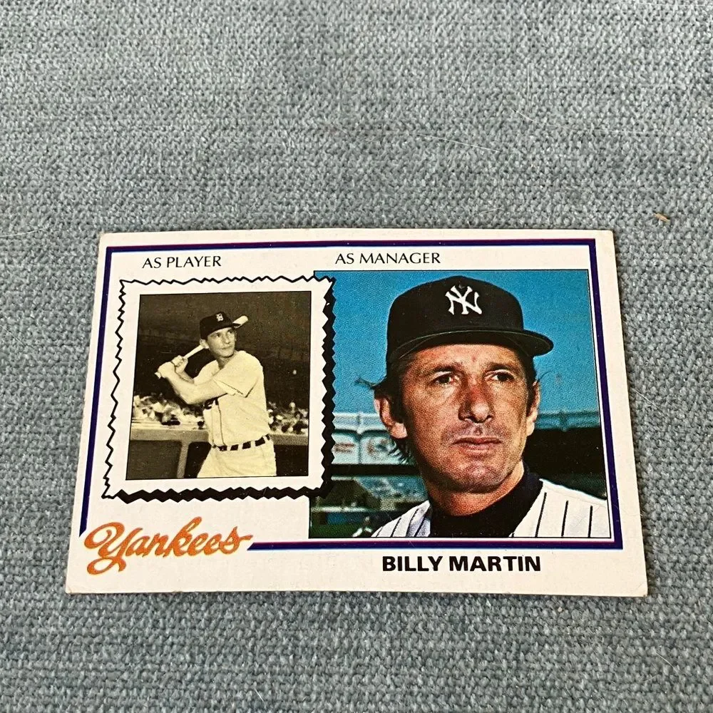 1978 Topps New York Yankees Baseball Card Trading Card